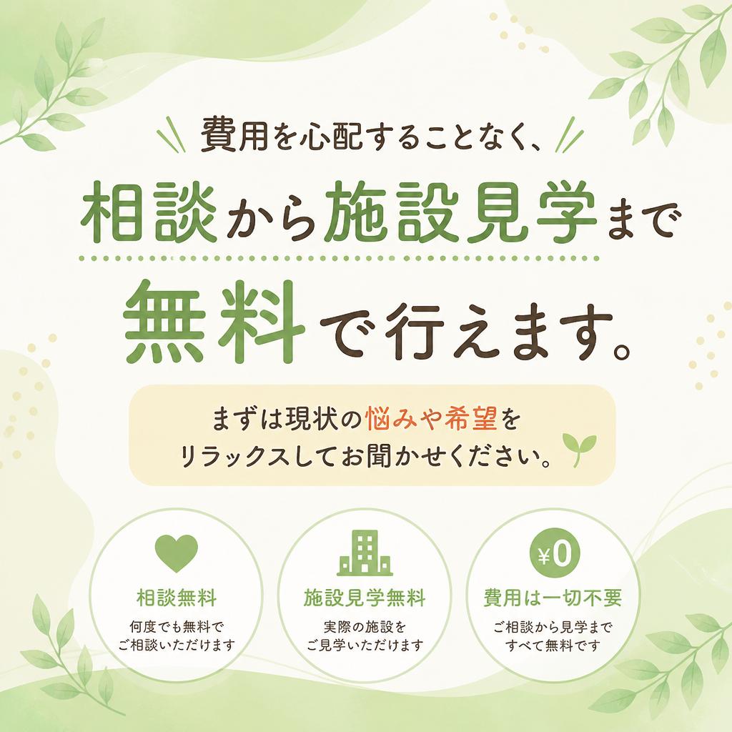相談は無料！気軽にお話しを
