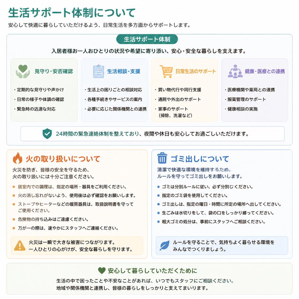 当施設の特長とサービス