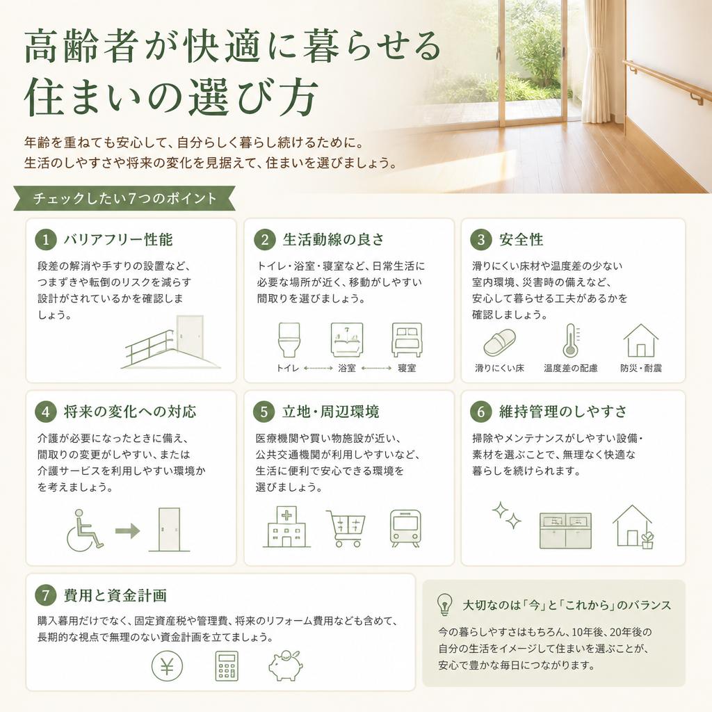 高齢者が快適に暮らせる住まいの選び方