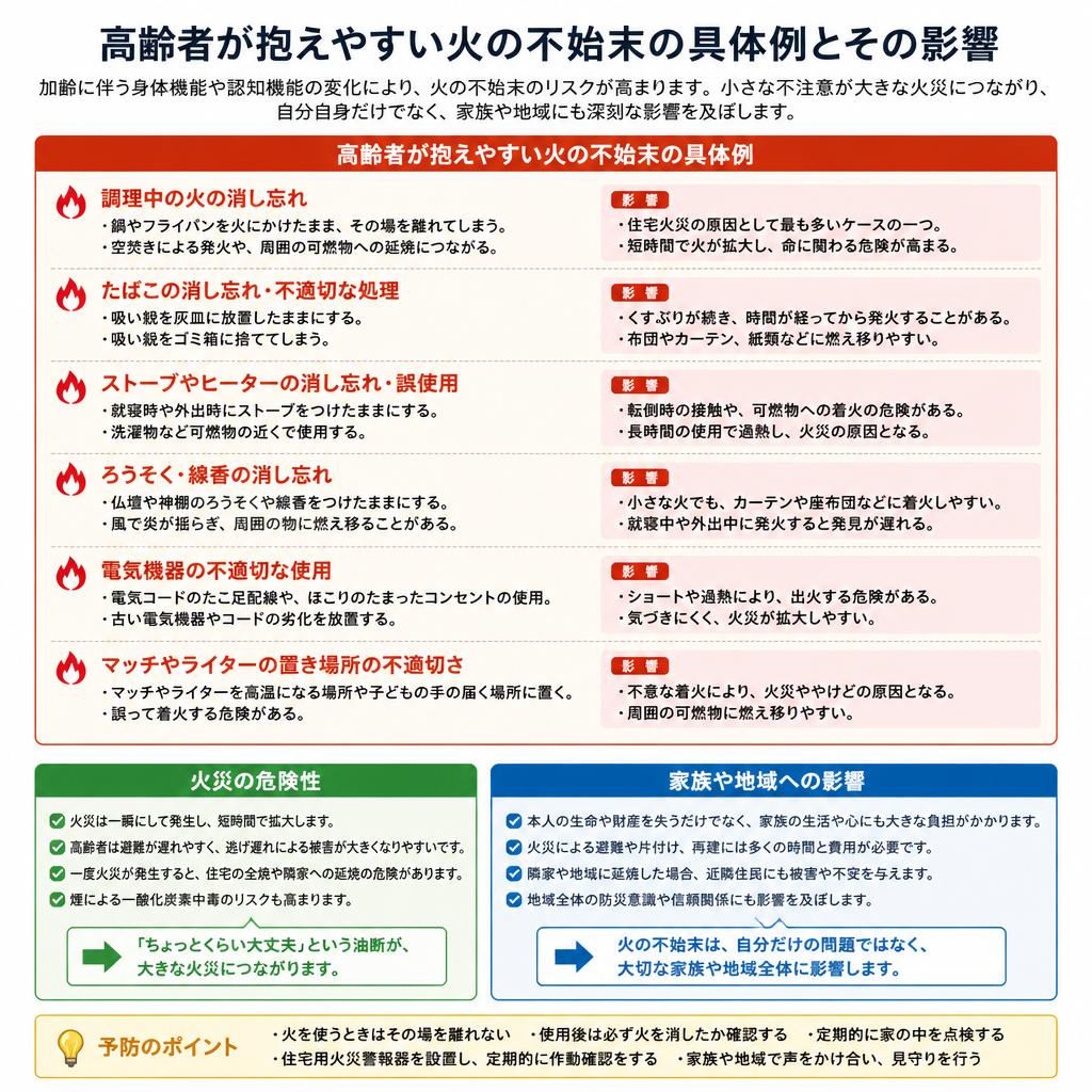 火の不始末の実態