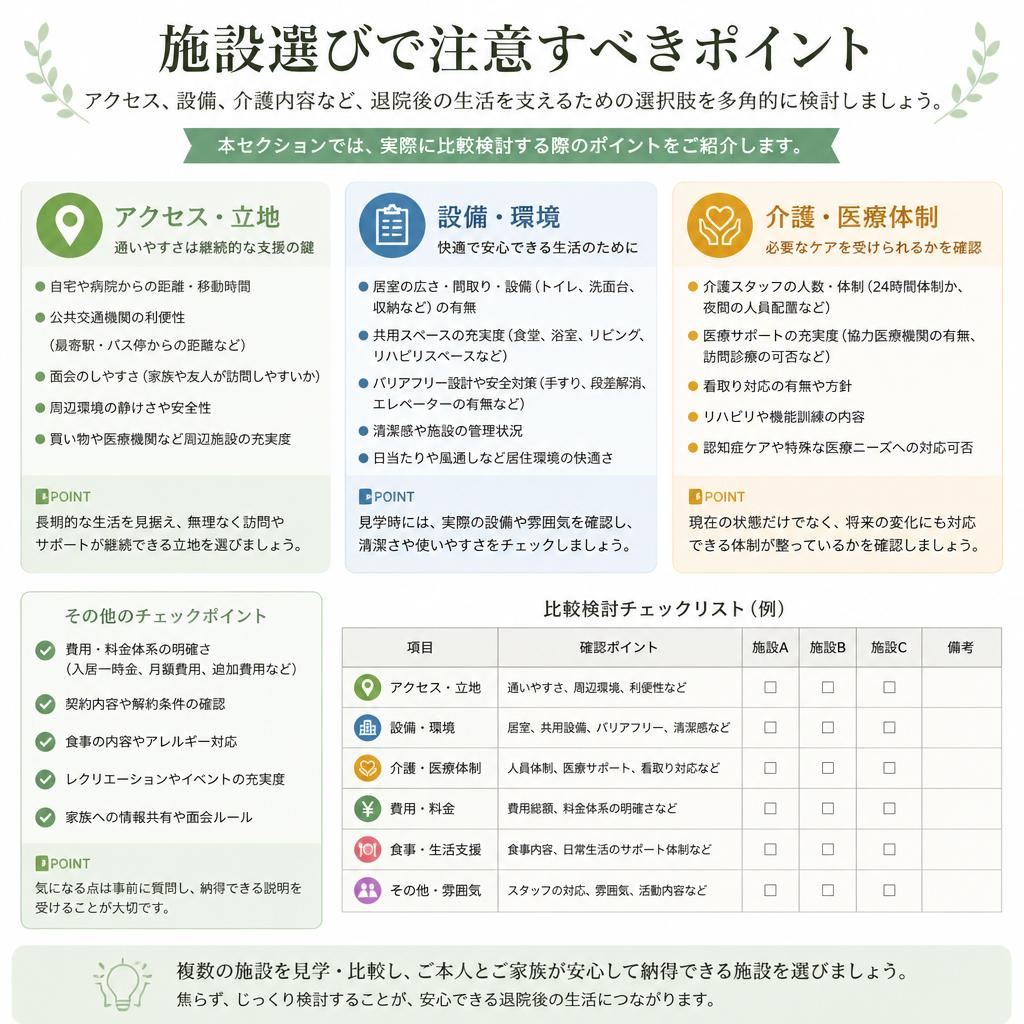 老人ホーム選びのポイント