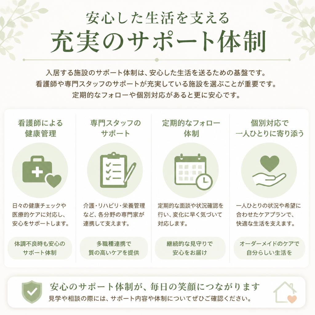 サポート体制の重要性