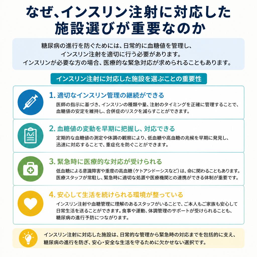 インスリン注射対応が求められる理由