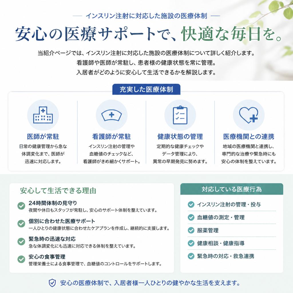 安心の医療サポート体制